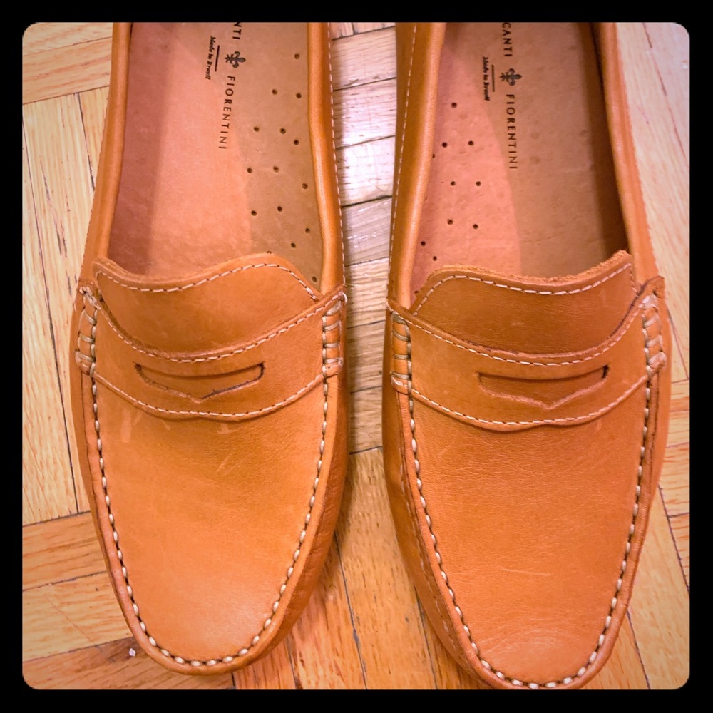 Mercanti Fiorentini Leather Driving Shoe Size 9